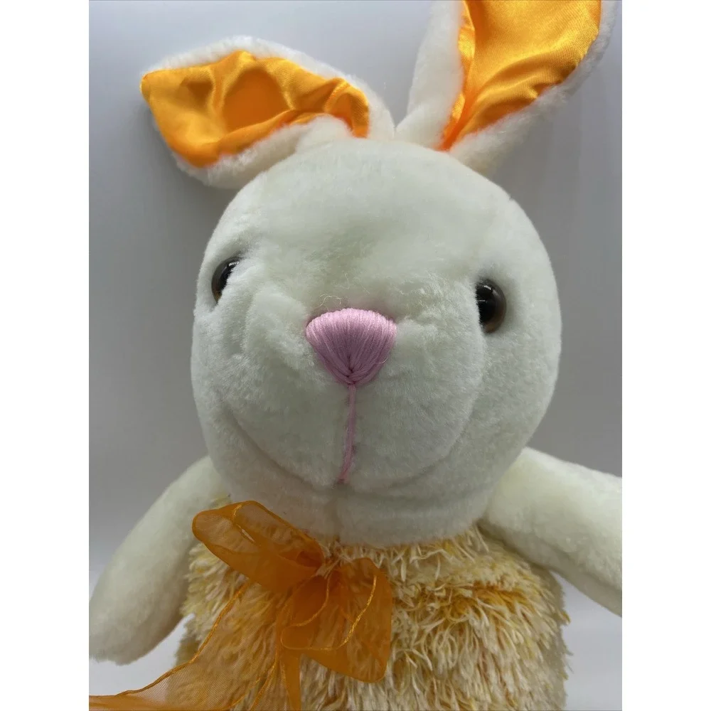 Genich International Orange Bunny Rabbit Plush Easter 10.5